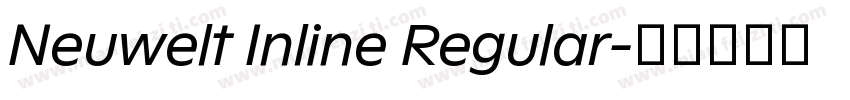 Neuwelt Inline Regular字体转换
